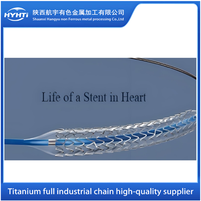 Stent cardíaco de aleación de titanio Ti-6Al-4V ELI
